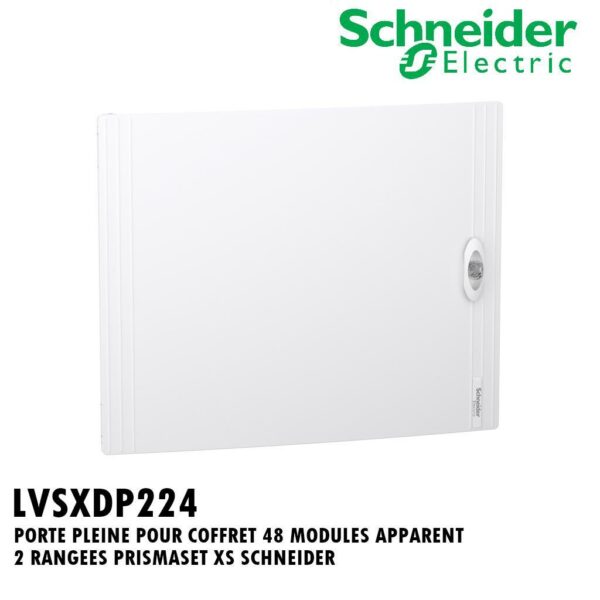 PORTE PLEINE POUR COFFRET 048 MODULES APPARENT 2 RANGEES PRISMASET XS SCHNEIDER
