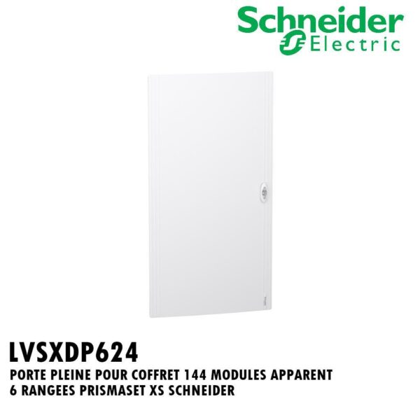 PORTE PLEINE POUR COFFRET 144 MODULES APPARENT 6 RANGEES PRISMASET XS SCHNEIDER