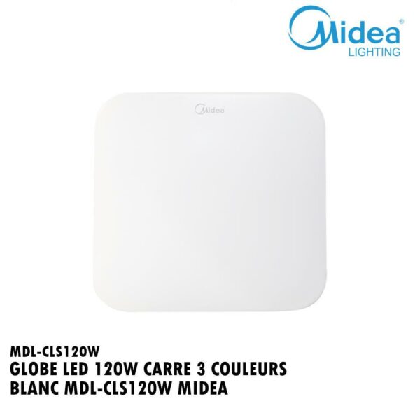 GLOBE LED 120W CARRE 3 COULEURS BLANC MDL-CLS120W MIDEA