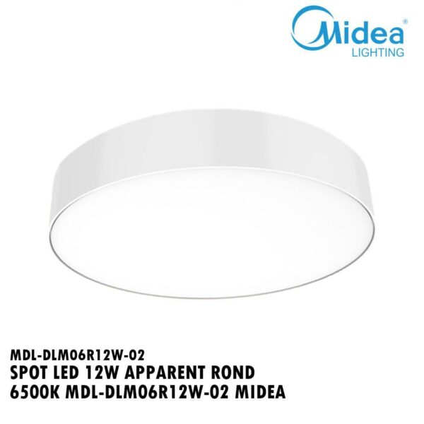 SPOT LED 12W APPARENT ROND 6500K MDL-DLM06R12W-02 MIDEA X
