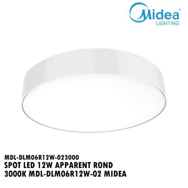 SPOT LED 12W APPARENT ROND 3000K MDL-DLM06R12W-02 MIDEA