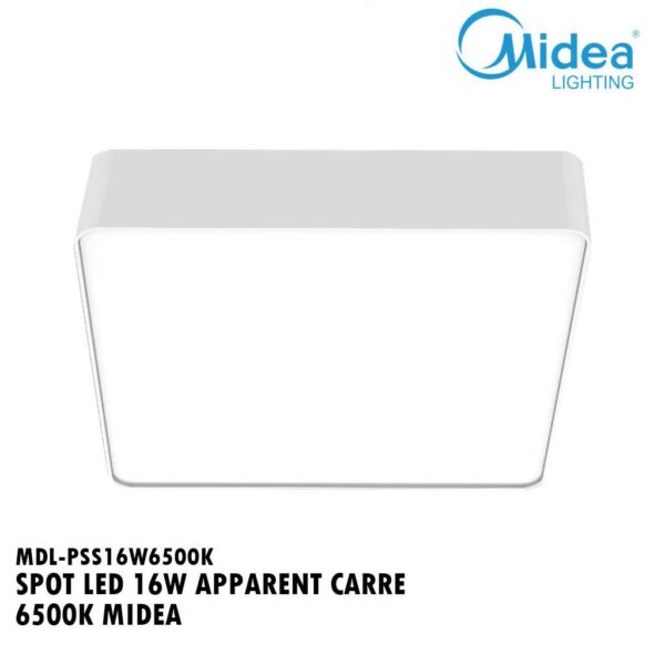 SPOT LED 16W APPARENT CARRE 6500K MIDEA X