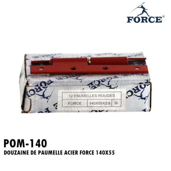 DOUZAINE DE PAUMELLE ACIER FORCE 140X55