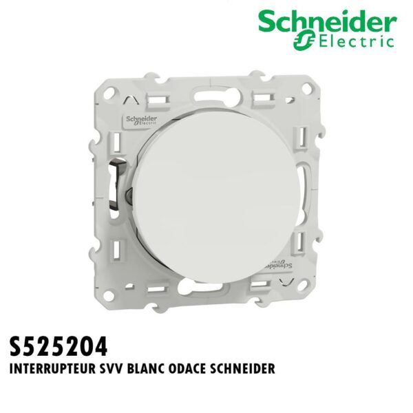 INTERRUPTEUR SVV BLANC ODACE SCHNEIDER