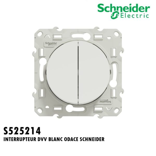 INTERRUPTEUR DVV BLANC ODACE SCHNEIDER
