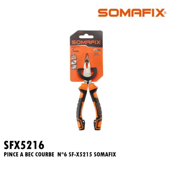 PINCE A BEC COURBE N°6 SF-X5216 SOMAFIX