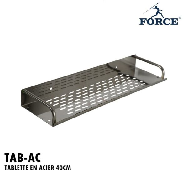 TABLETTE EN ACIER 40CM
