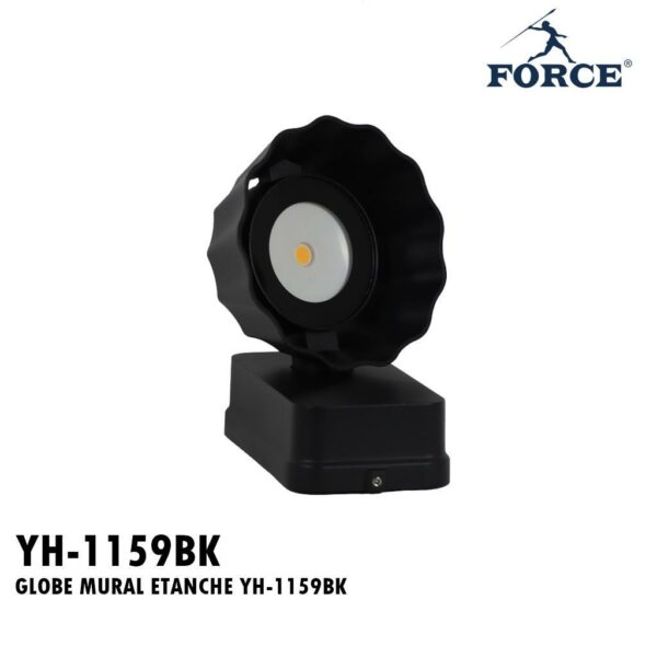 GLOBE MURAL ETANCHE YH-1159BK