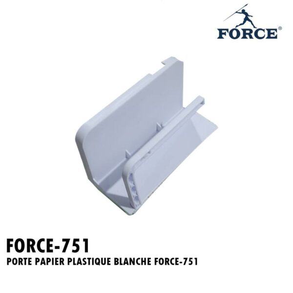 PORTE PAPIER PLASTIQUE BLANCHE FORCE-751