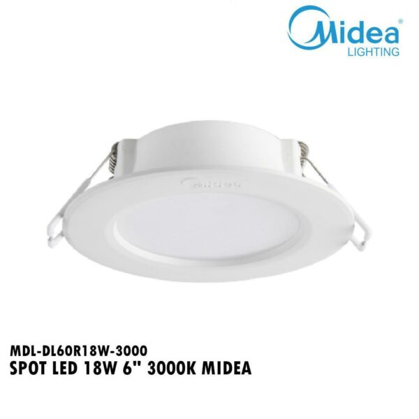 SPOT LED 18W 6" 3000K MIDEA