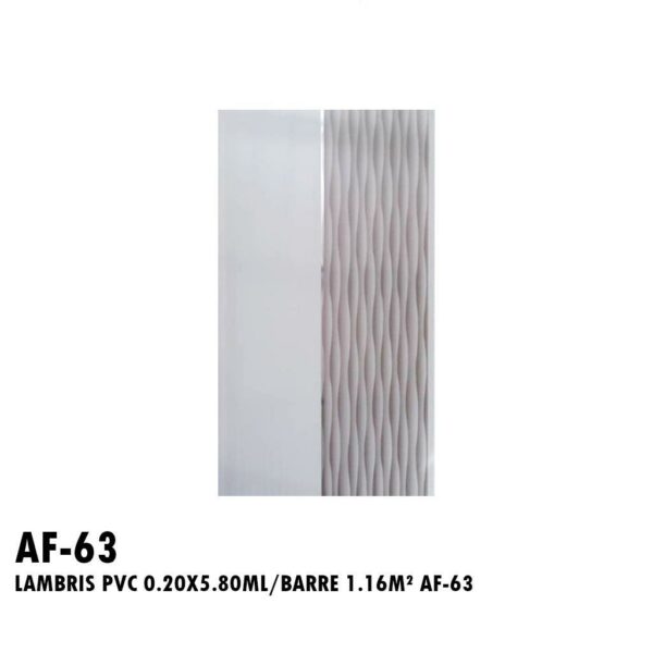 LAMBRIS PVC 0.20X5.80ML/BARRE 1.16M² AF-63