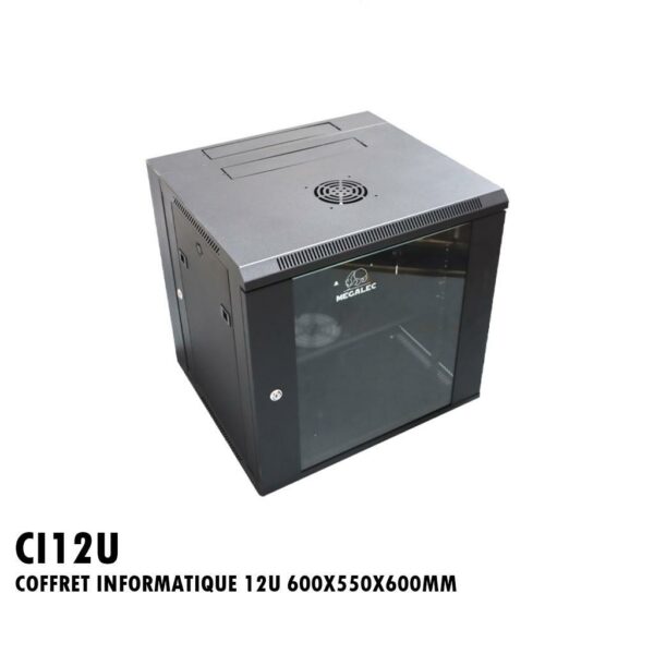 COFFRET INFORMATIQUE 12U 600X550X600MM