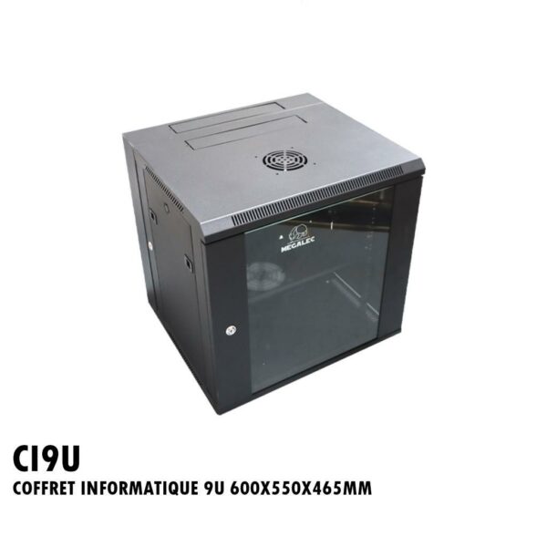 COFFRET INFORMATIQUE 9U 600X550X465MM