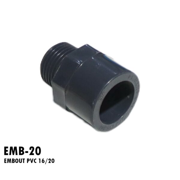 EMBOUT PVC 16/20