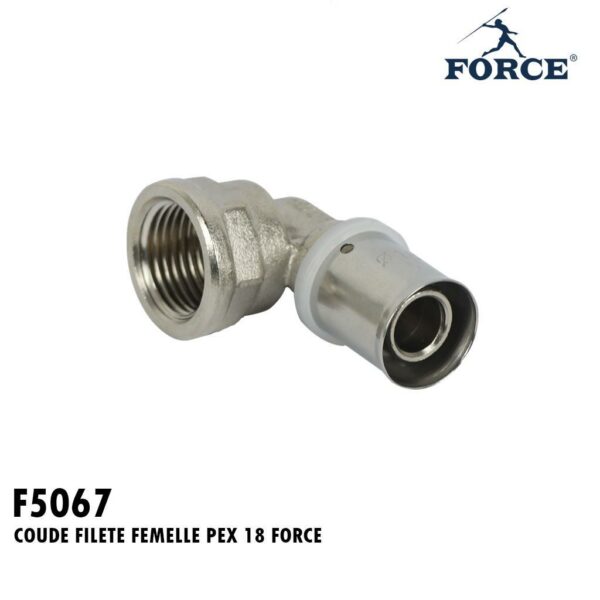 COUDE FILETE FEMELLE PEX 18 FORCE