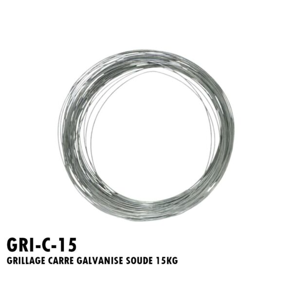 GRILLAGE CARRE GALVANISE SOUDE 15KG