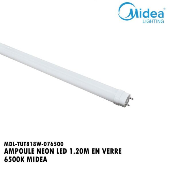 AMPOULE NEON LED 1.20M EN VERRE 6500K MIDEA