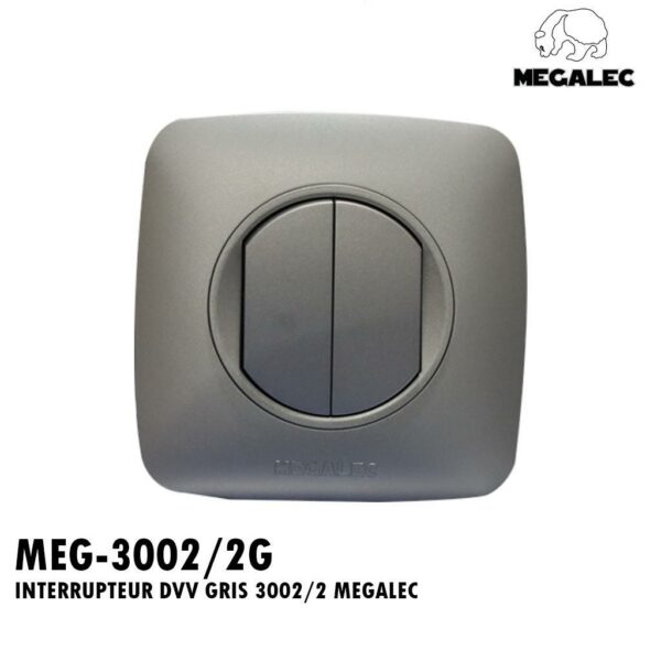 INTERRUPTEUR DVV GRIS 3002/2 MEGALEC