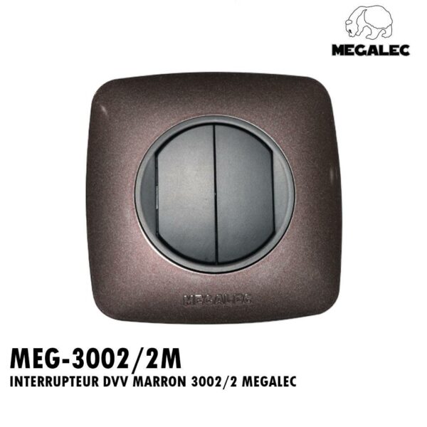 INTERRUPTEUR DVV MARRON 3002/2 MEGALEC