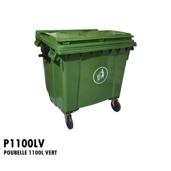 POUBELLE 1100L VERT