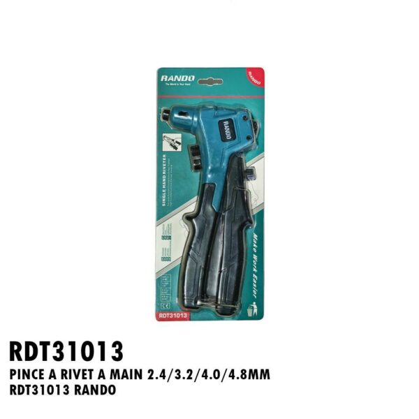 PINCE A RIVET A MAIN 2.4/3.2/4.0/4.8MM RDT31013 RANDO