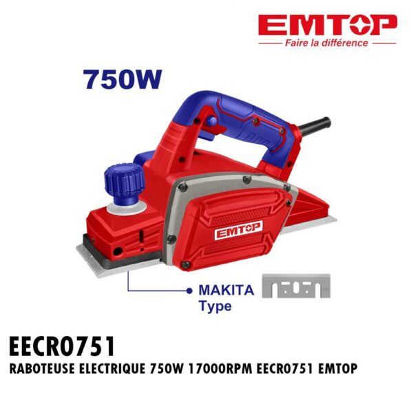 RABOTEUSE ELECTRIQUE 750W 17000RPM EECR0751 EMTOP
