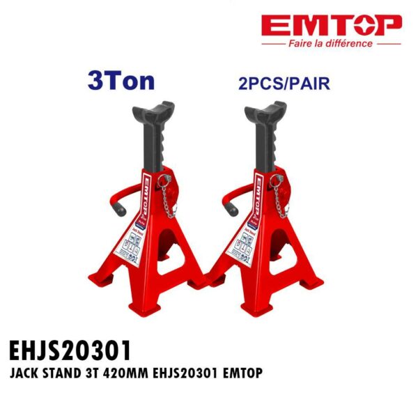 JACK STAND 3T 420MM EHJS20301 EMTOP