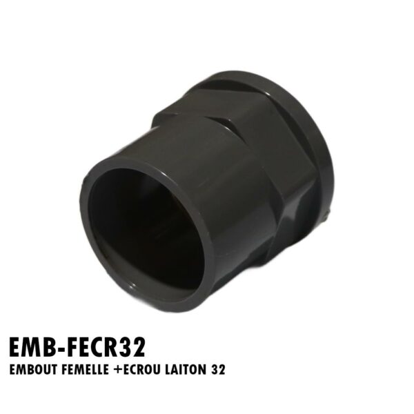 EMBOUT FEMELLE +ECROU LAITON 32