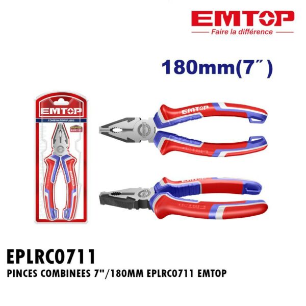 PINCES COMBINEES 7"/180MM EPLRC0711 EMTOP