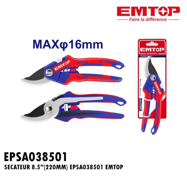 SECATEUR 8.5"(220MM) EPSA038501 EMTOP