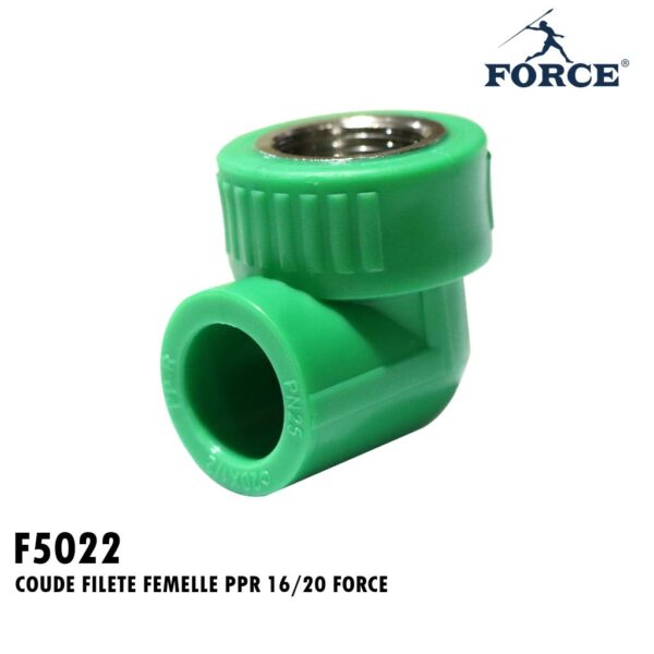 COUDE FILETE FEMELLE PPR 16/20 FORCE