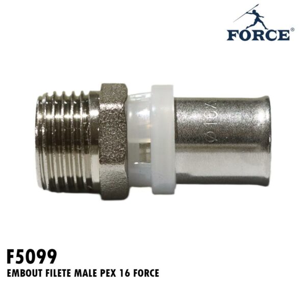 EMBOUT FILETE MALE PEX 16 FORCE
