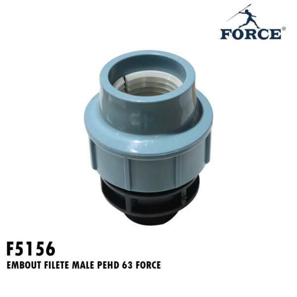 EMBOUT FILETE MALE PEHD 63 FORCE