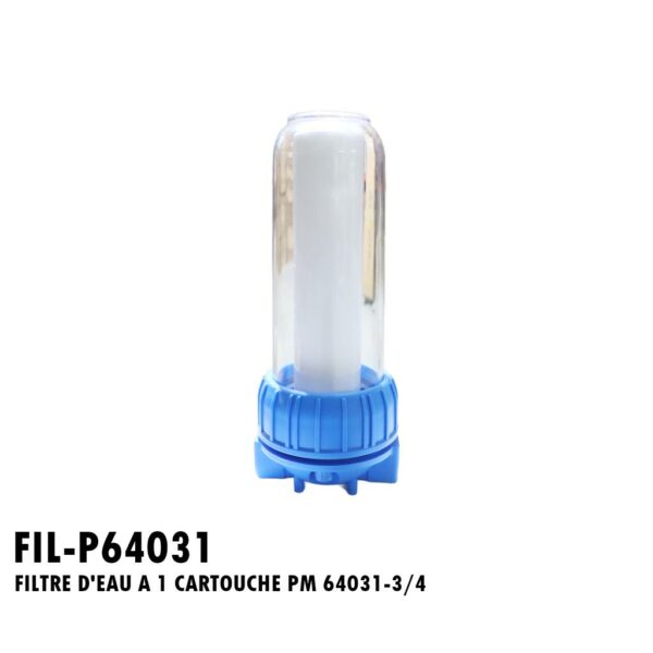 FILTRE D'EAU A 1 CARTOUCHE PM 64031-3/4