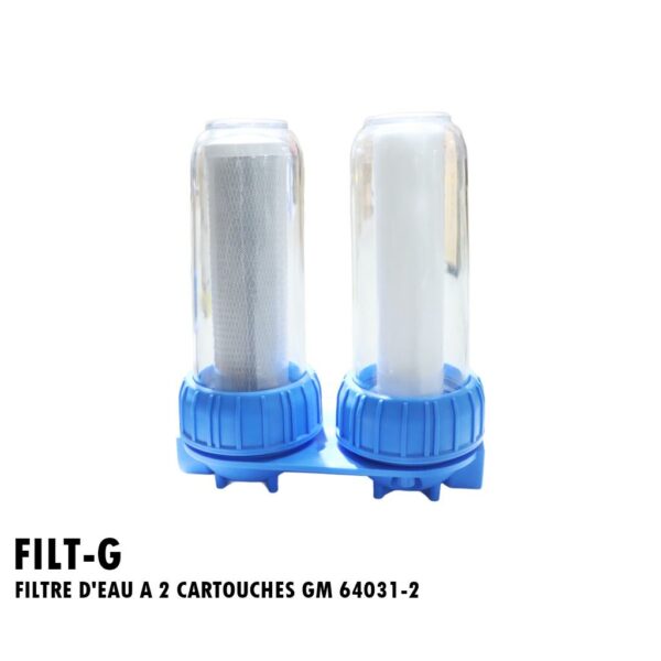 FILTRE D'EAU A 2 CARTOUCHES GM 64031-2
