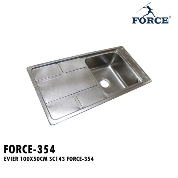 EVIER 100X50CM SC143 FORCE-354