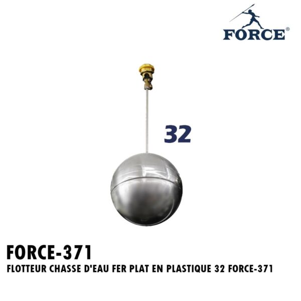 FLOTTEUR CHASSE D'EAU FER PLAT EN PLASTIQUE 32 FORCE-371