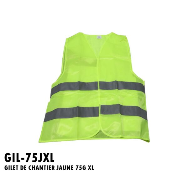 GILET DE CHANTIER JAUNE 75G XL