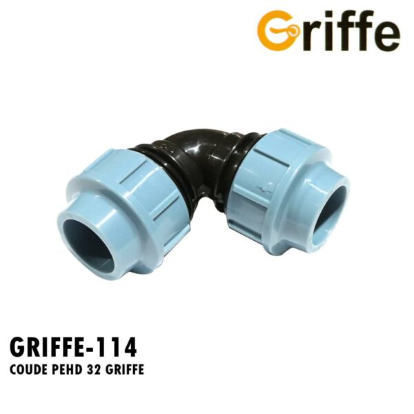 COUDE PEHD 32 GRIFFE