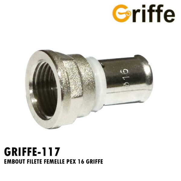 EMBOUT FILETE FEMELLE PEX 16 GRIFFE