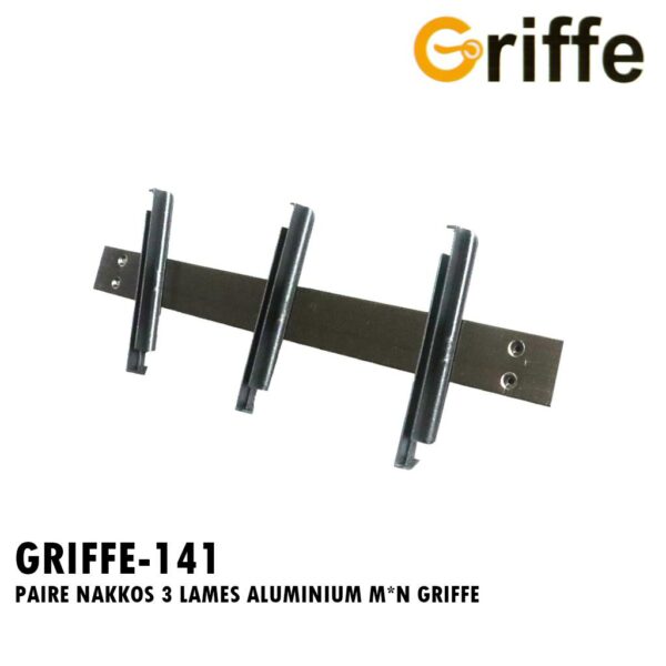 PAIRE NAKKOS 3 LAMES ALUMINIUM M&N GRIFFE