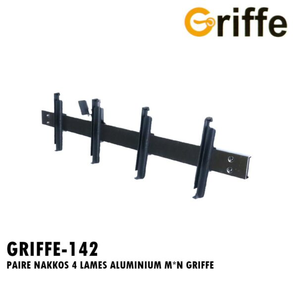 PAIRE NAKKOS 4 LAMES ALUMINIUM M&N GRIFFE