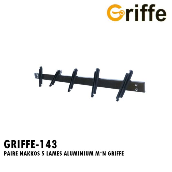 PAIRE NAKKOS 5 LAMES ALUMINIUM M&N GRIFFE