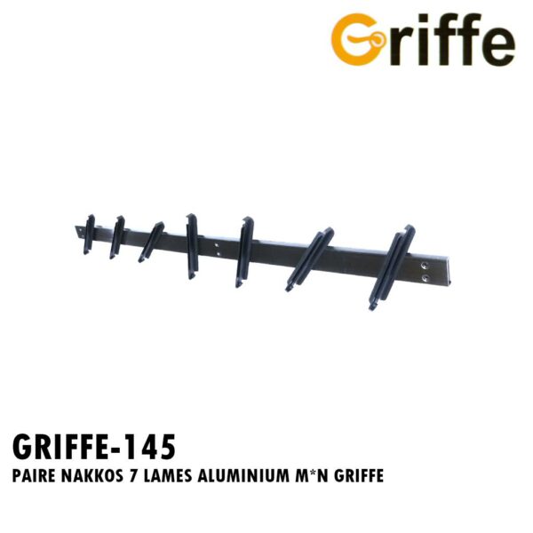 PAIRE NAKKOS 7 LAMES ALUMINIUM M&N GRIFFE