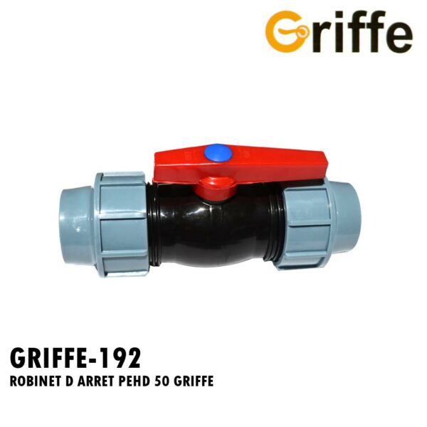 ROBINET D ARRET PEHD 50 GRIFFE