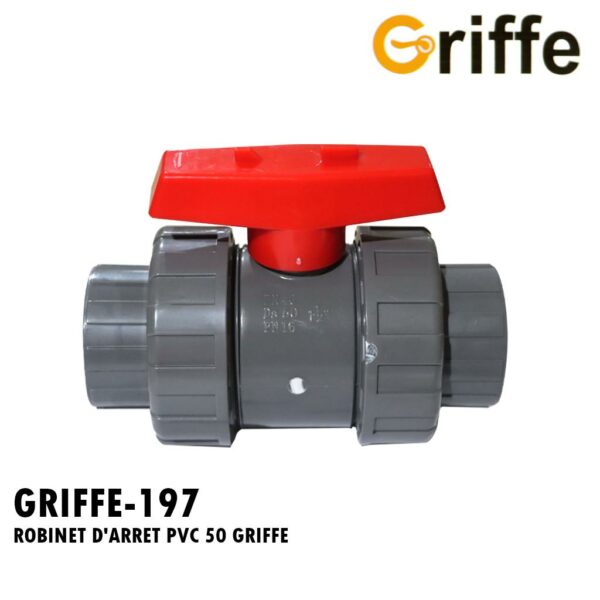 ROBINET D'ARRET PVC 50 GRIFFE