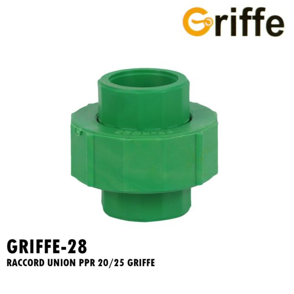 RACCORD UNION PPR 20/25 GRIFFE