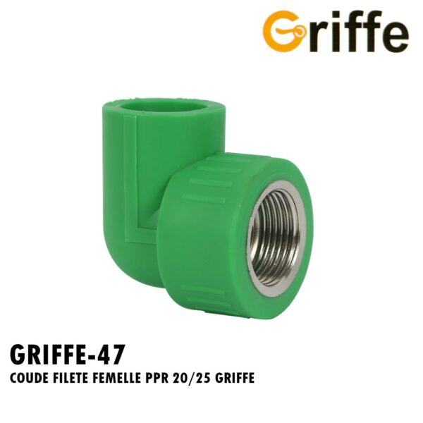 COUDE FILETE FEMELLE PPR 20/25 GRIFFE