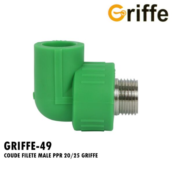 COUDE FILETE MALE PPR 20/25 GRIFFE