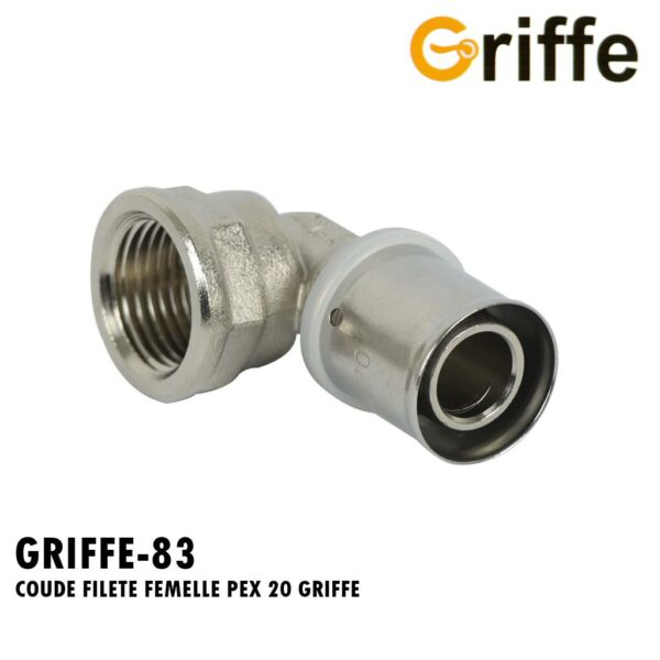 COUDE FILETE FEMELLE PEX 20 GRIFFE